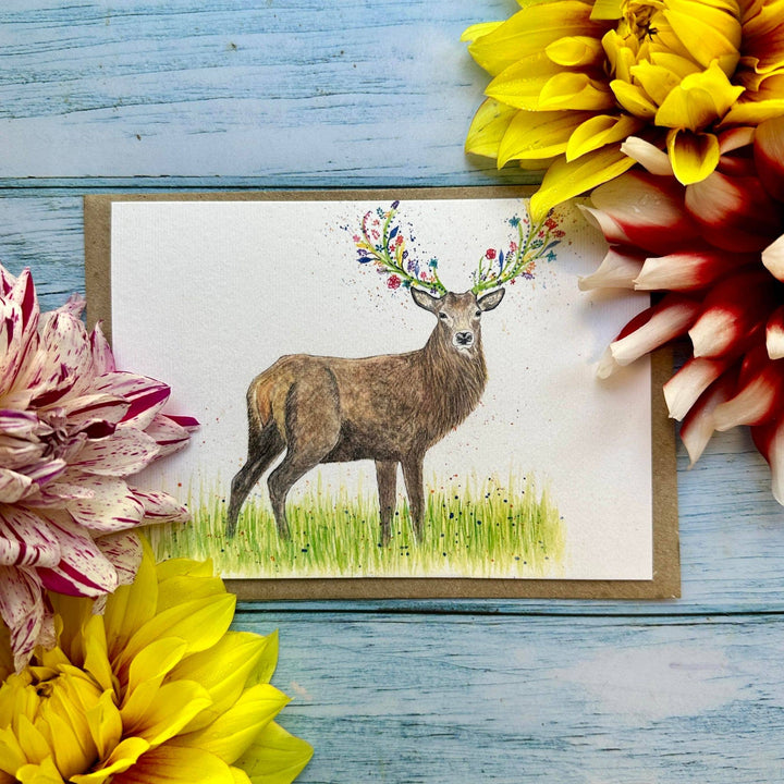 Solomon the Stag Eco Friendly Card Blank - Eco Baby Box