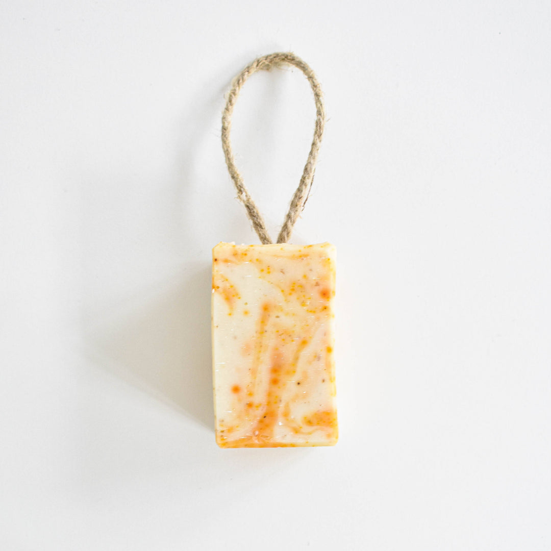 Natural Rosemary Clementine Soap On A Rope