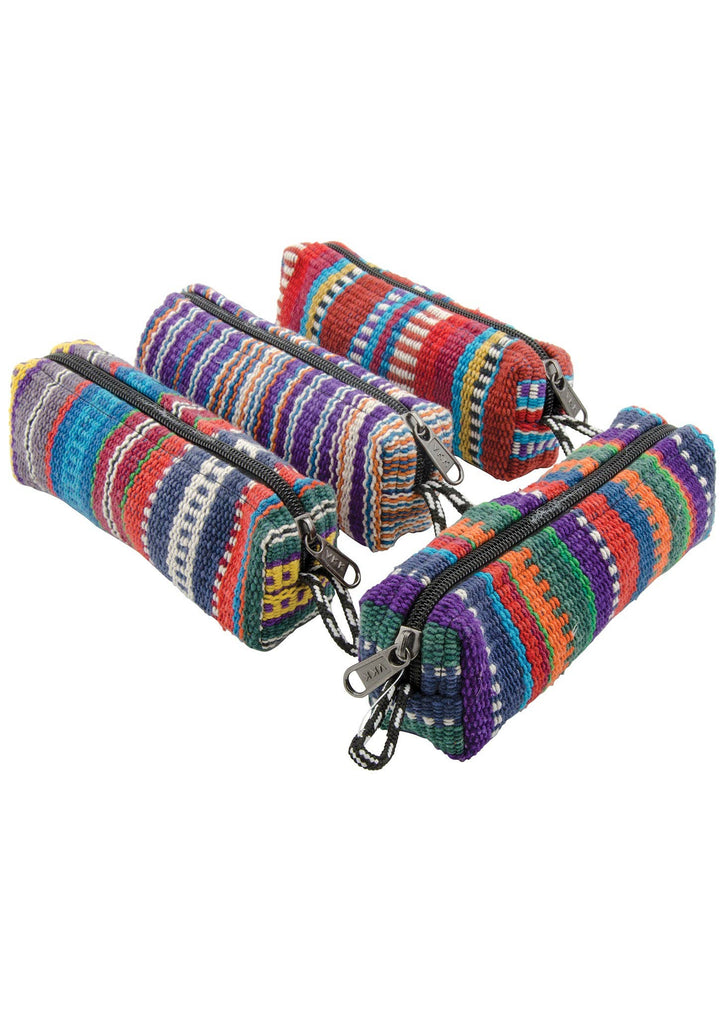 Stripe Cotton Pencil Case/Make-up Bag