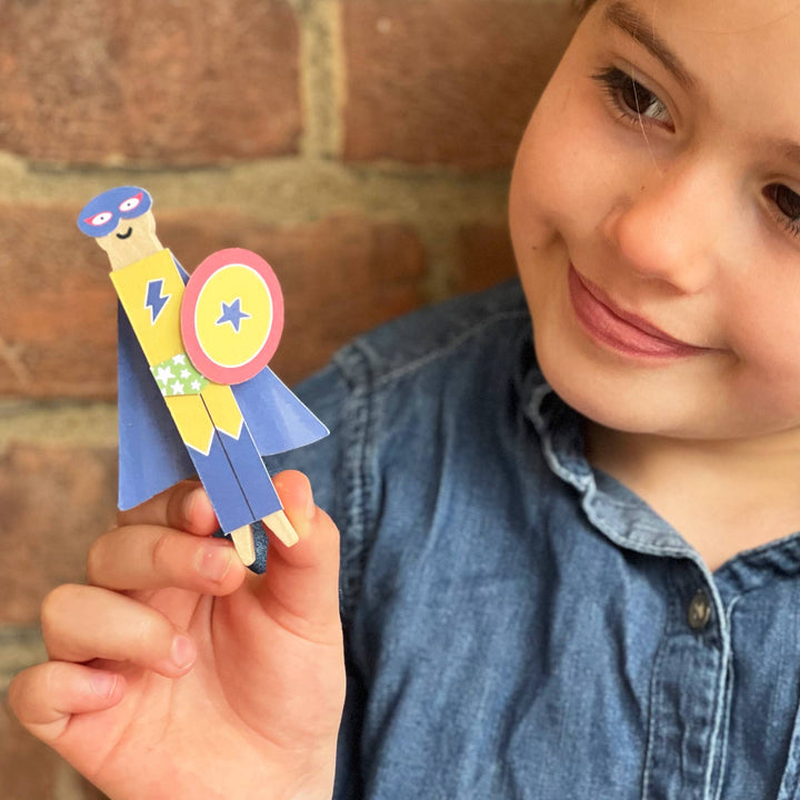 Make Your Own Superhero Peg Doll - Eco Baby Box