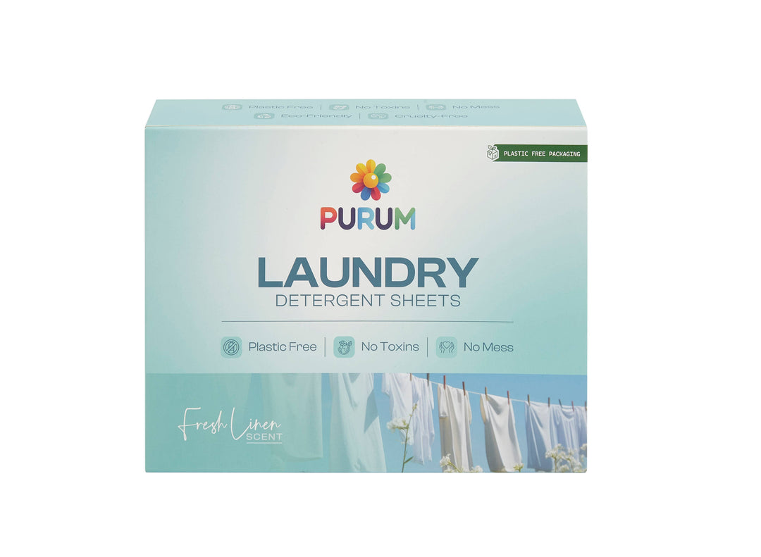 Purum Eco Friendly Laundry Sheets - 64 Pack: Fresh Linen