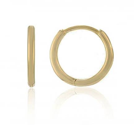 Gold plated Huggie earrings