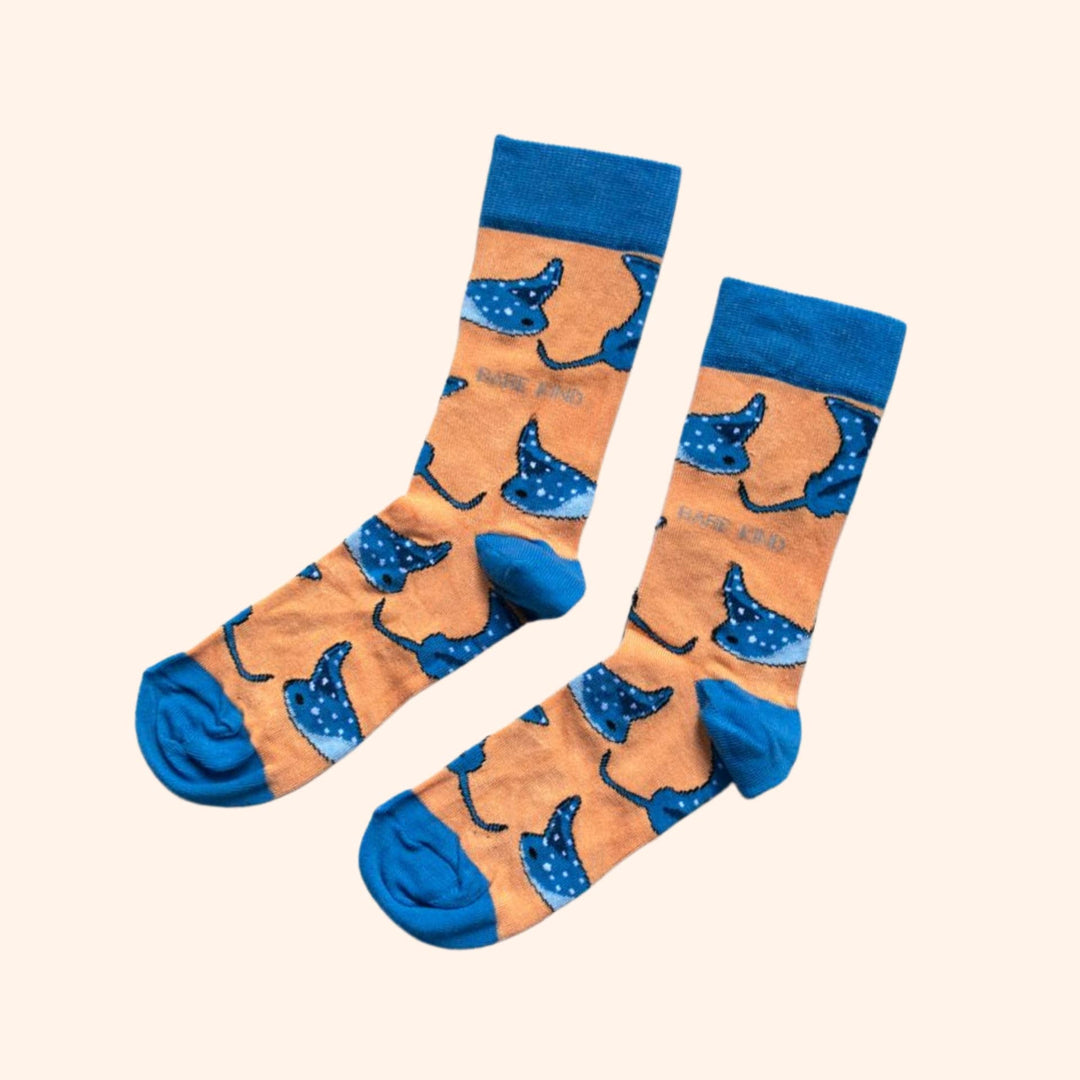 Bamboo Ocean Socks: Rays