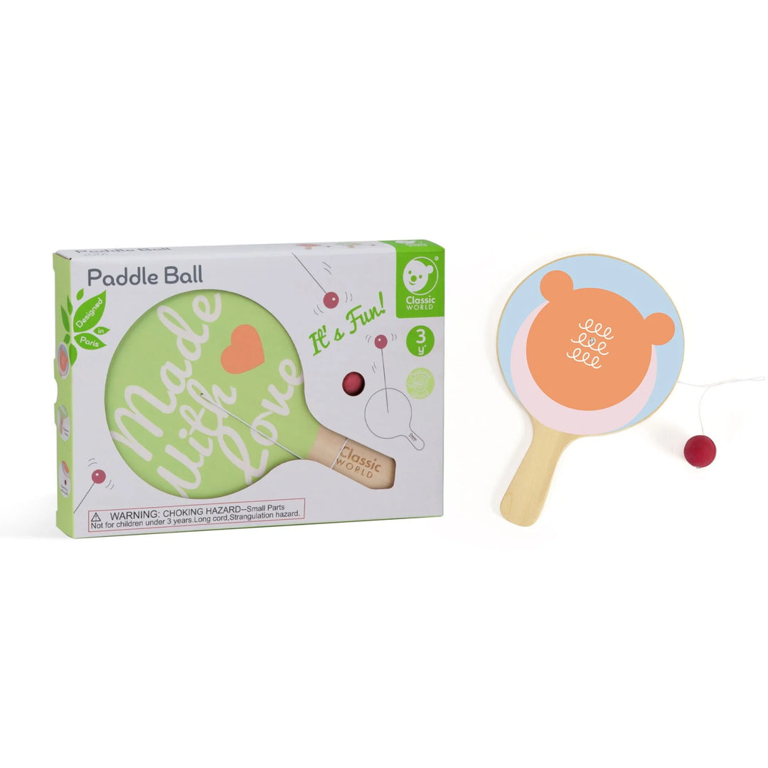 Wooden Paddle Ball - Classic World