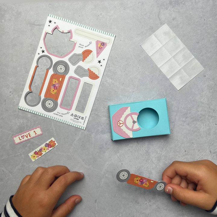 Children's Egg Matchbox Camper Van Craft Kit