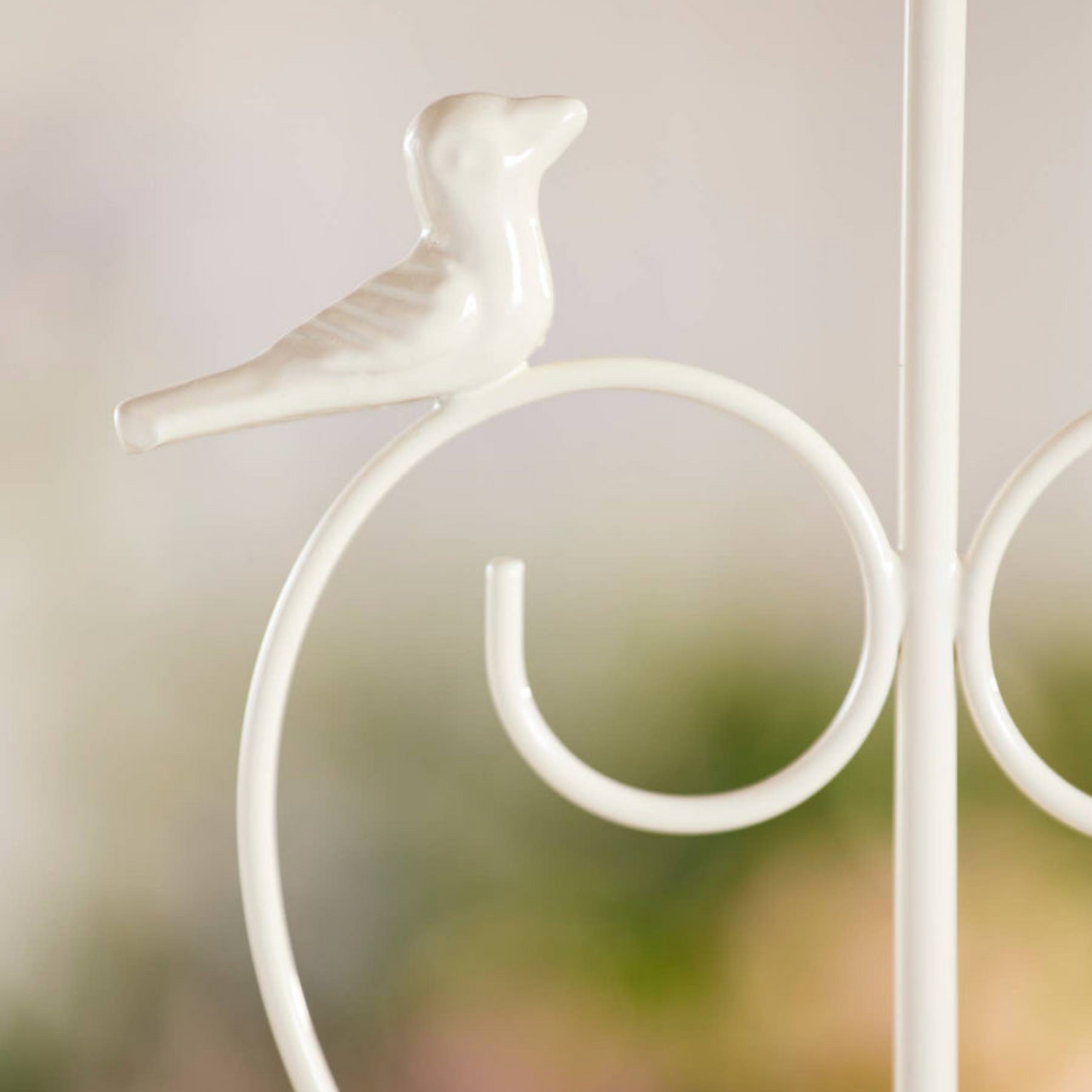 Hanging rainbow bird feeder