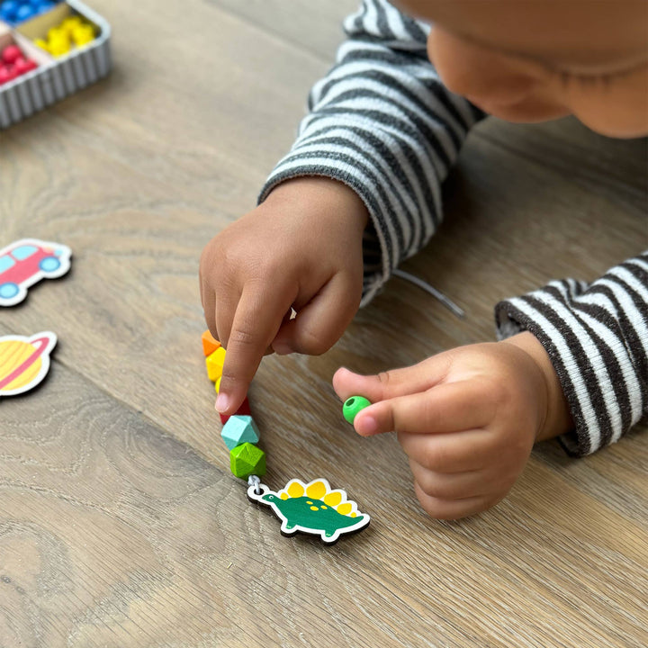 The Allsorts Keyring making kit is a wonderful plastic free activity. It offers a selection of wooden fobs to include a dinosaur, monster, fish, planet &; a car, allowing children to create 5 keyrings. The kit also comes with rainbow coloured spacer & geometric beads to complement the showpiece beads for vibrant accessories! In a bid to banish plastic tat from our homes, all Cotton Twist products are lovingly made by hand and all components are as good as we can possibly make them.