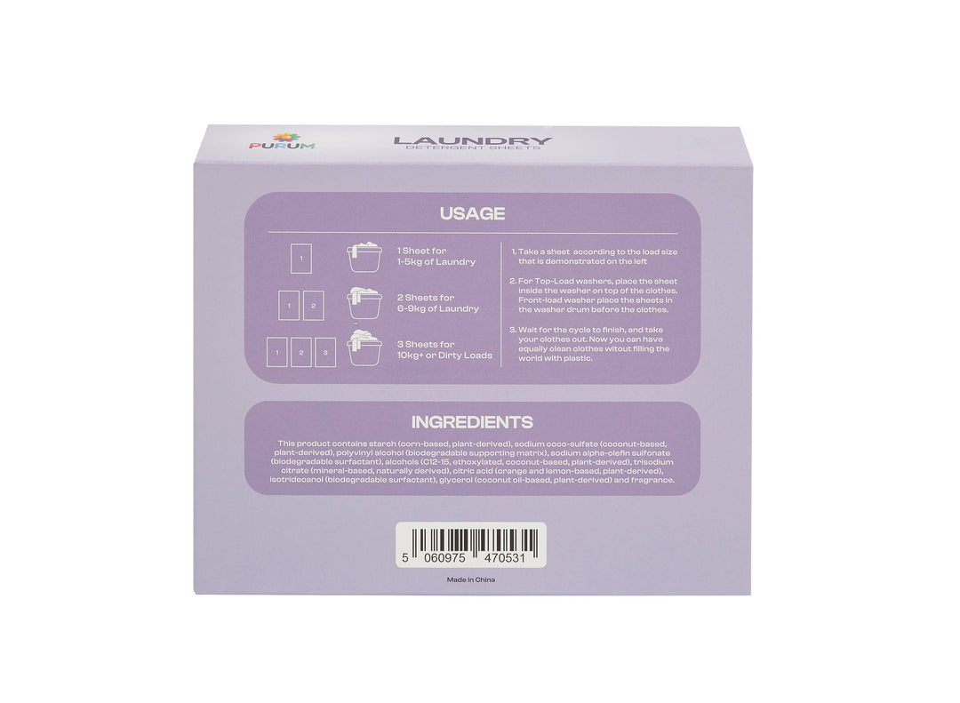 Lavender laundry sheets
