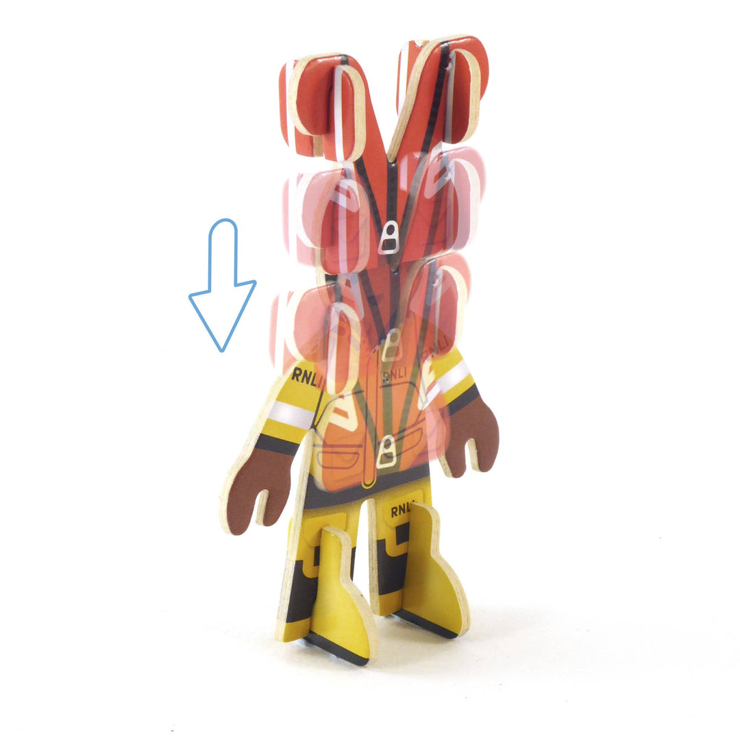 Build your own RNLI people Pop-out playset