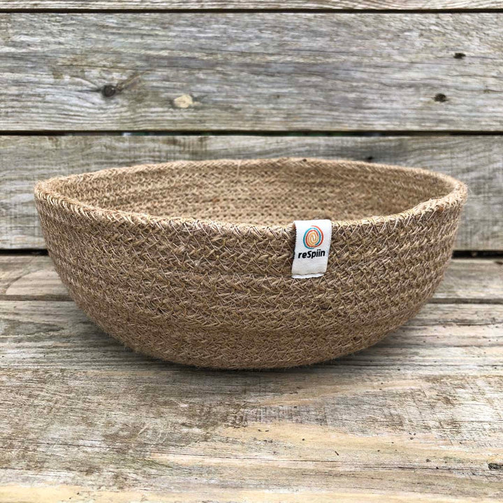 Large Natural Jute Bowl
