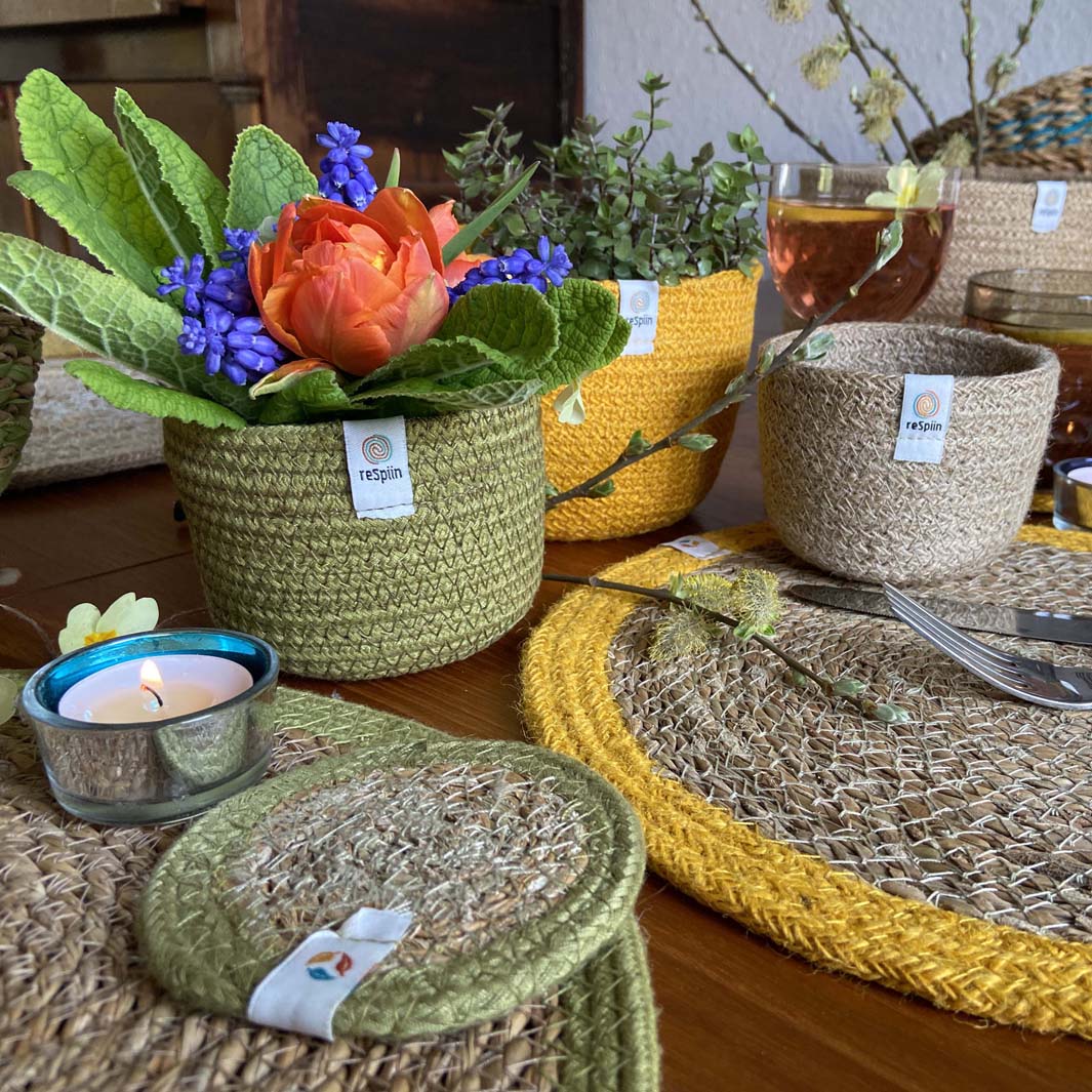 Tall Jute Basket Set – Ocean