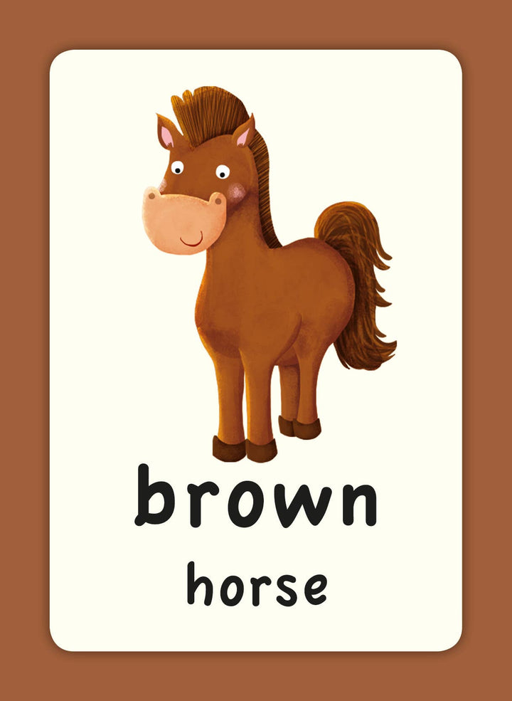Toddler first words flash cards double sided.