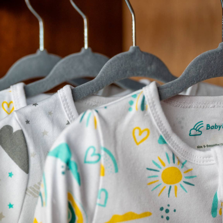 Organic Cotton Sleepsuit-Rainbow: Rainbow Design