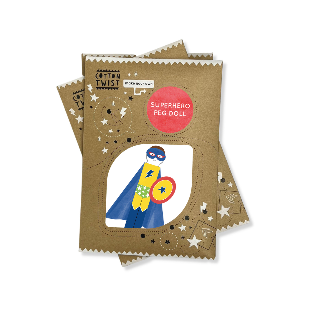 Make Your Own Superhero Peg Doll - Eco Baby Box