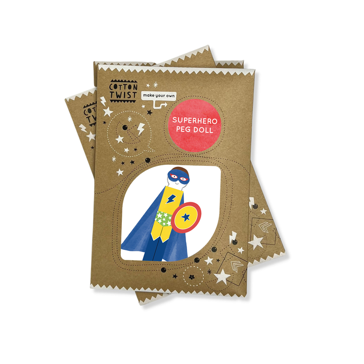 Make Your Own Superhero Peg Doll - Eco Baby Box