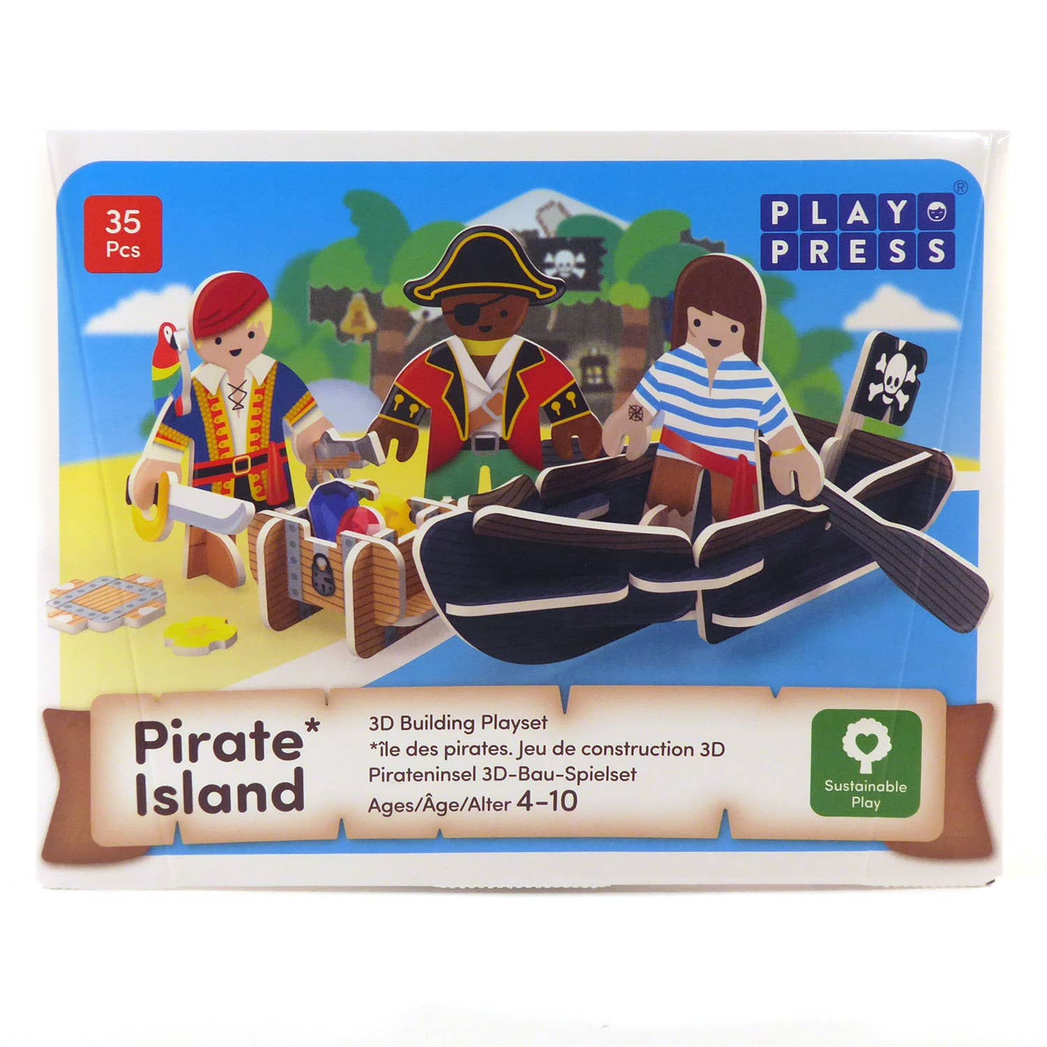 Pirate Island Playset - Eco Baby Box