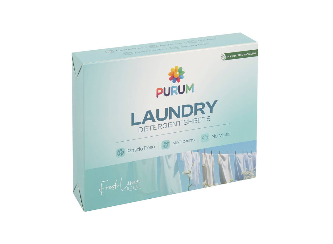 Purum Eco Friendly Laundry Sheets - 64 Pack: Fresh Linen