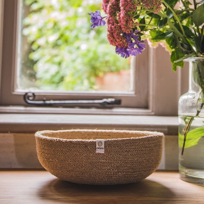 Large Natural Jute Bowl