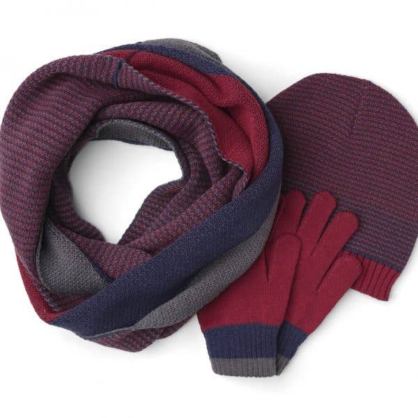 Recycled Polyester Gloves - Red - Eco Baby Box