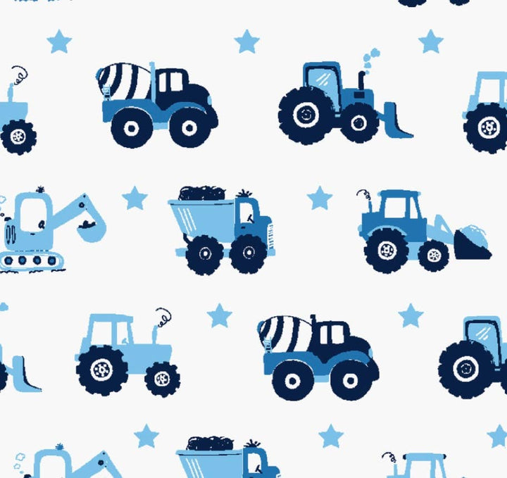 Organic Cotton Sleepsuit-Vehicle: Trucks