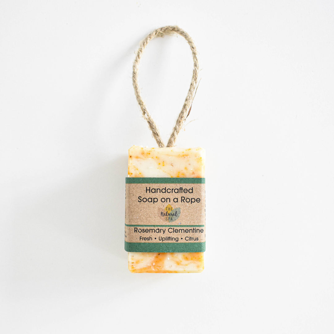 Natural Rosemary Clementine Soap On A Rope