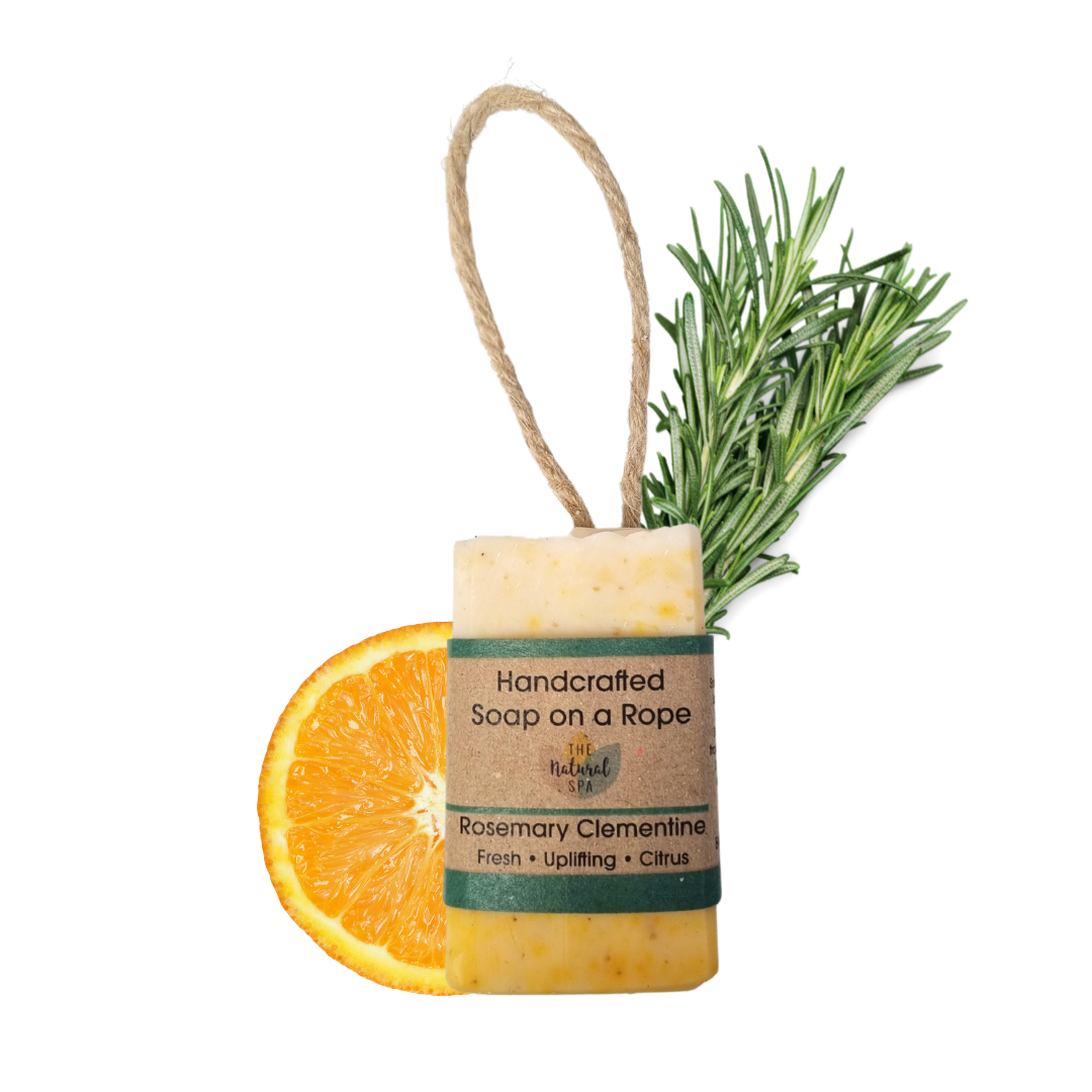 Natural Rosemary Clementine Soap On A Rope