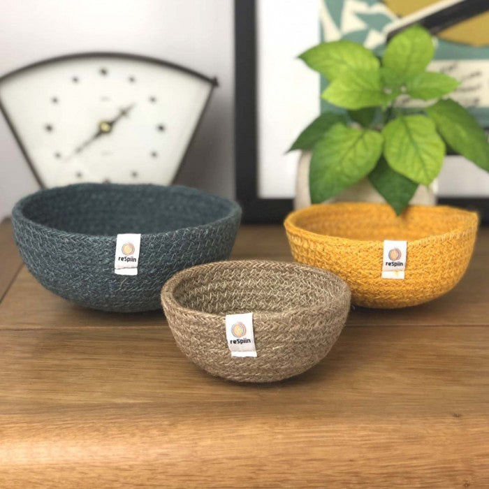 Jute mini bowl set - Beach - Eco Baby Box