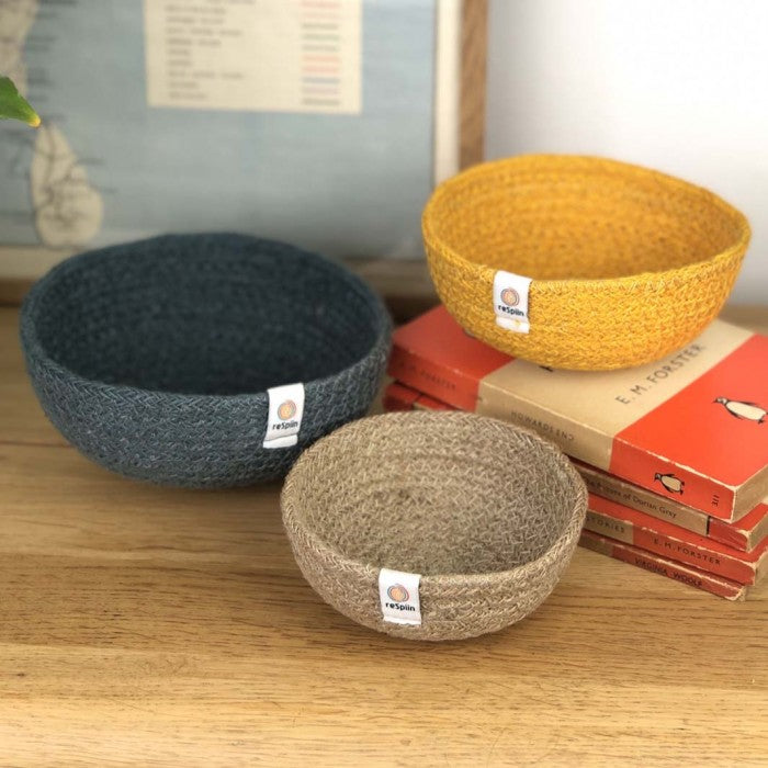 Jute mini bowl set - Beach - Eco Baby Box