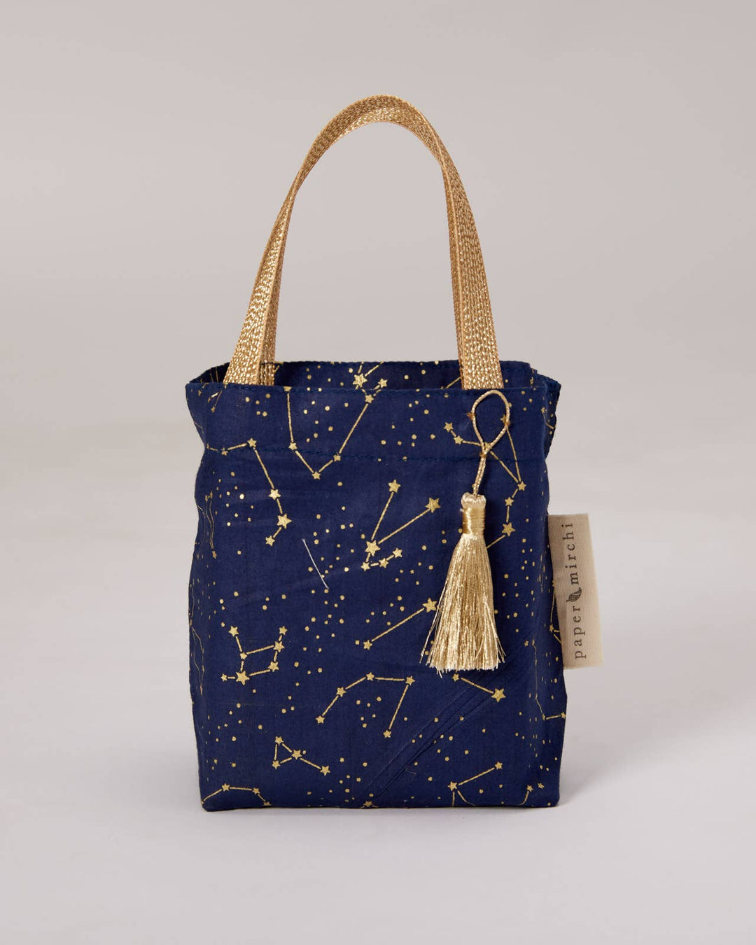 Reusable Fabric Gift Bags Tote Style - Night Sky