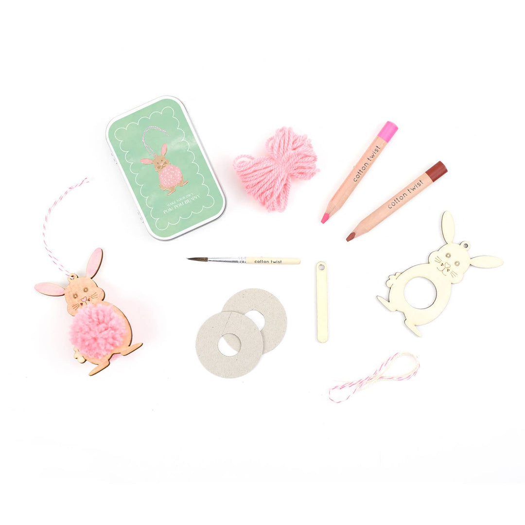 Pom Pom Bunny Craft Gift Tin - The Eco Boutique