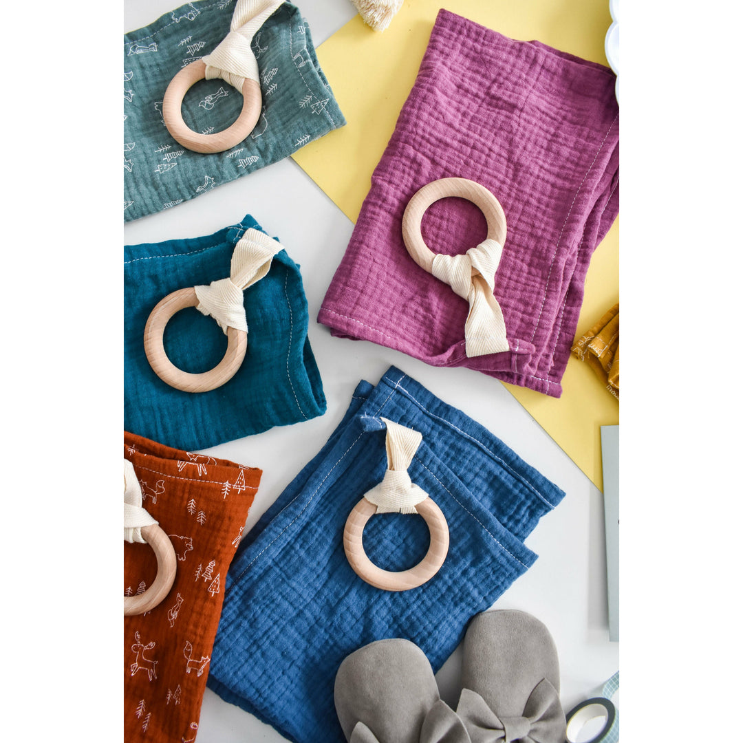 Pacifiers & Teethers Pink teether /Comforter Eco Baby Box