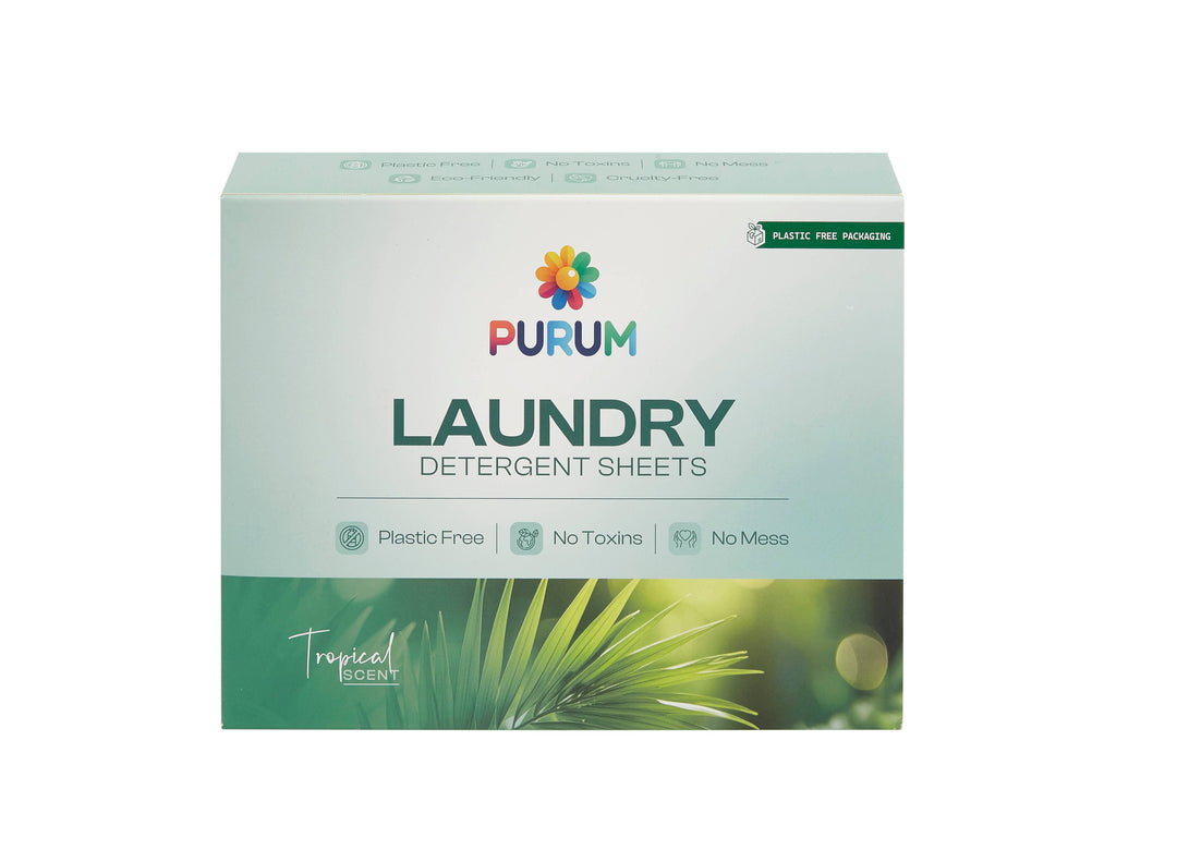 Purum Eco Friendly Laundry Sheets - 64 Pack: Tropical