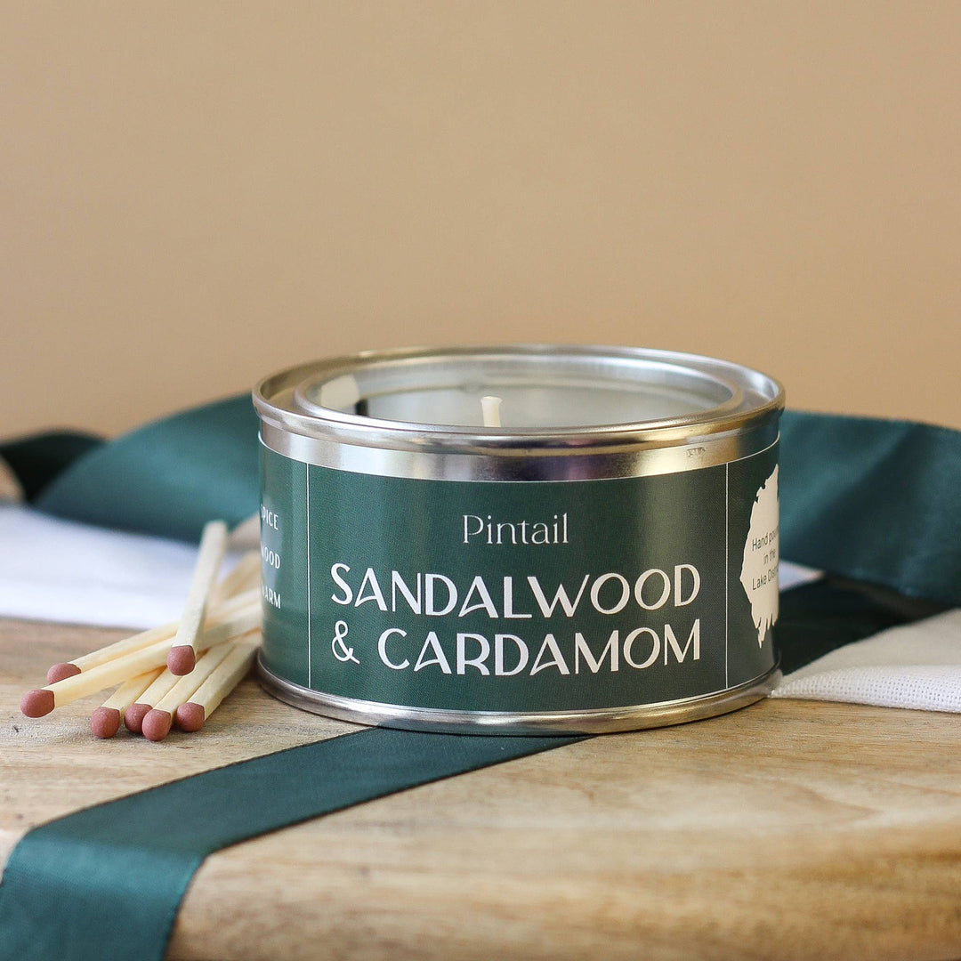 Sandalwood and Cardamom Paint Pot Candles | Small Candles