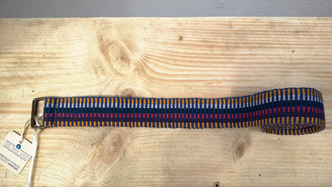 Upcycled Multi Color Cotton Belts