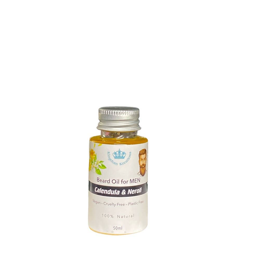 100% Natural Beard Oil for Men - Calendula and Neroli