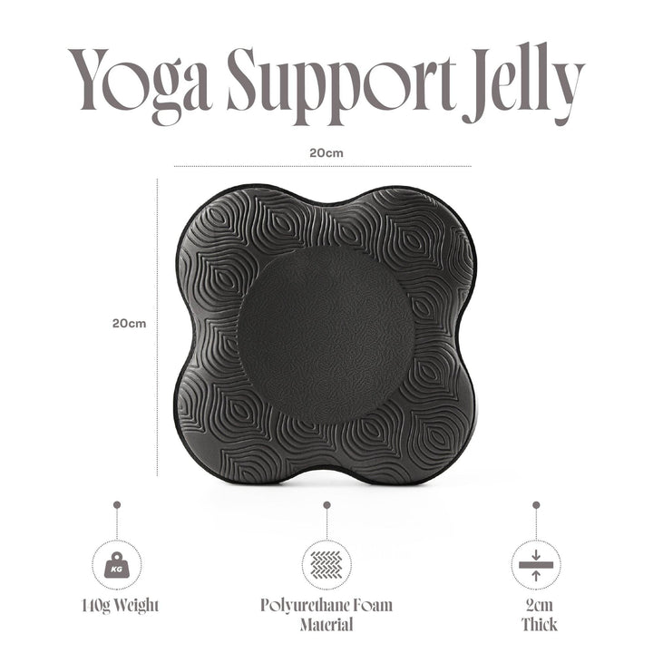 Black Yoga Support Jellies – 2 Pack