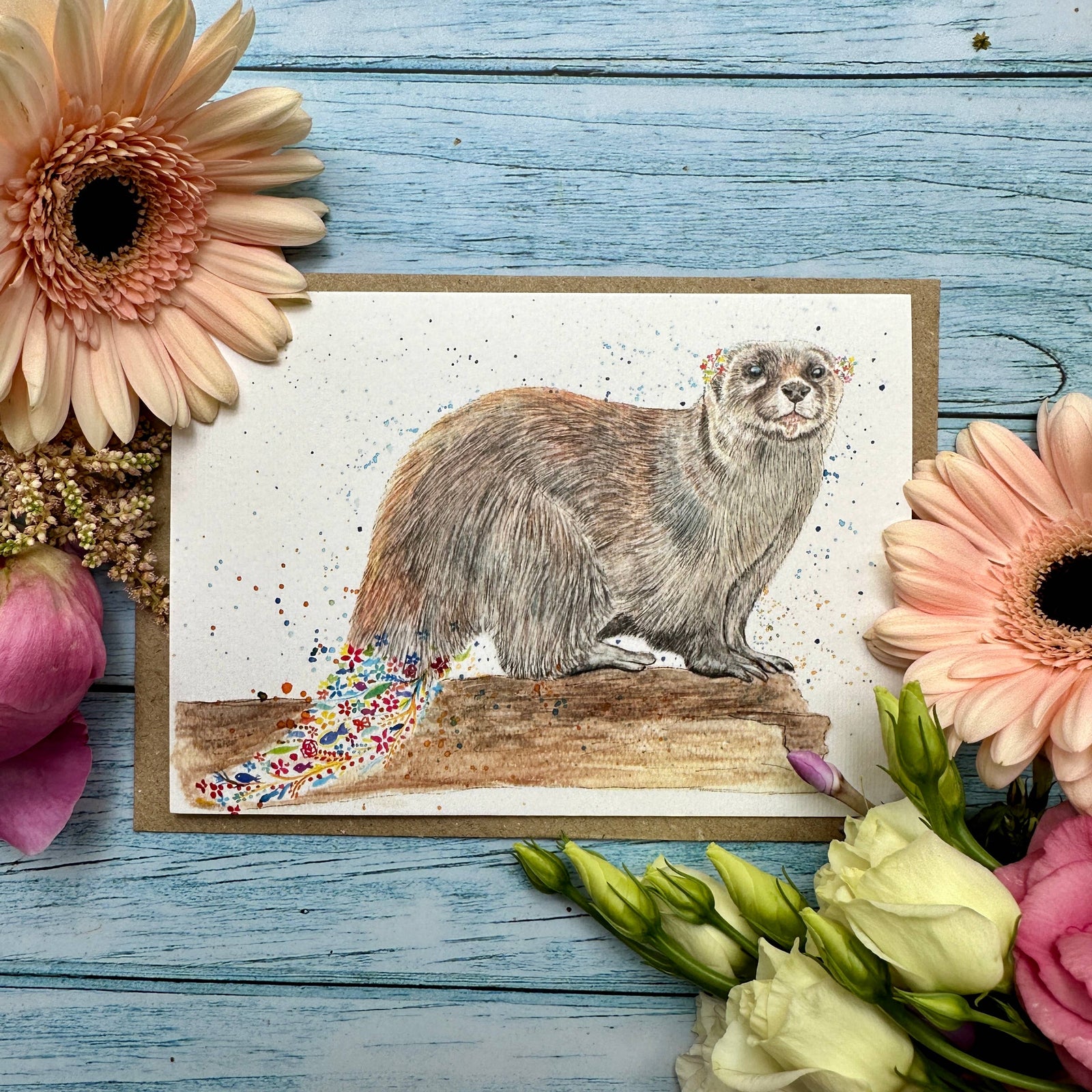 Oban the Otter | Eco Friendly Card - Eco Baby Box