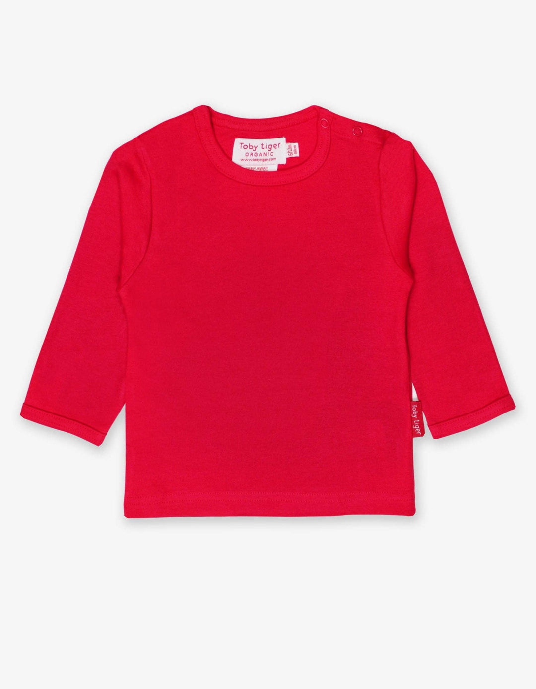 Organic Red Basic T-Shirt Long sleeve