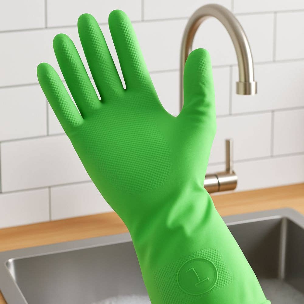 Eco-Friendly Natural Latex Reusable Rubber Gloves | Sizes S–XL - Eco Baby Box