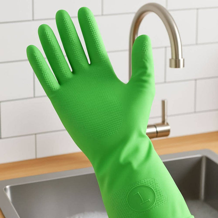 Eco-Friendly Natural Latex Reusable Rubber Gloves | Sizes S–XL - Eco Baby Box
