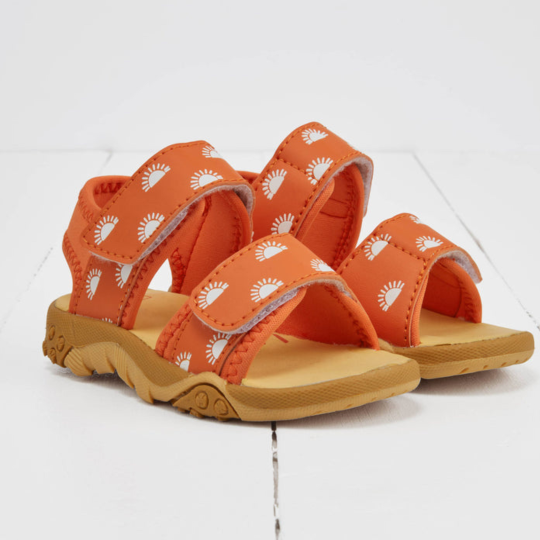 Grass & Air Kids Orange Colour-Changing Sandals