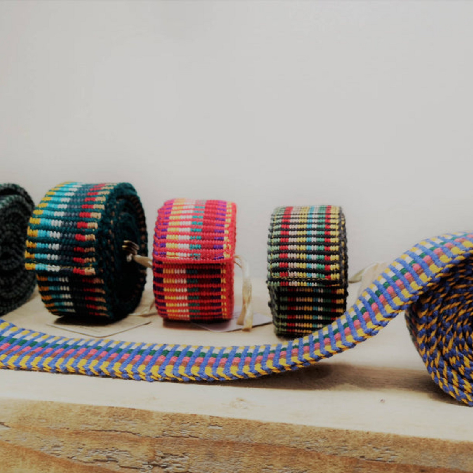 Upcycled Multi Color Cotton Belts - Eco Baby Box