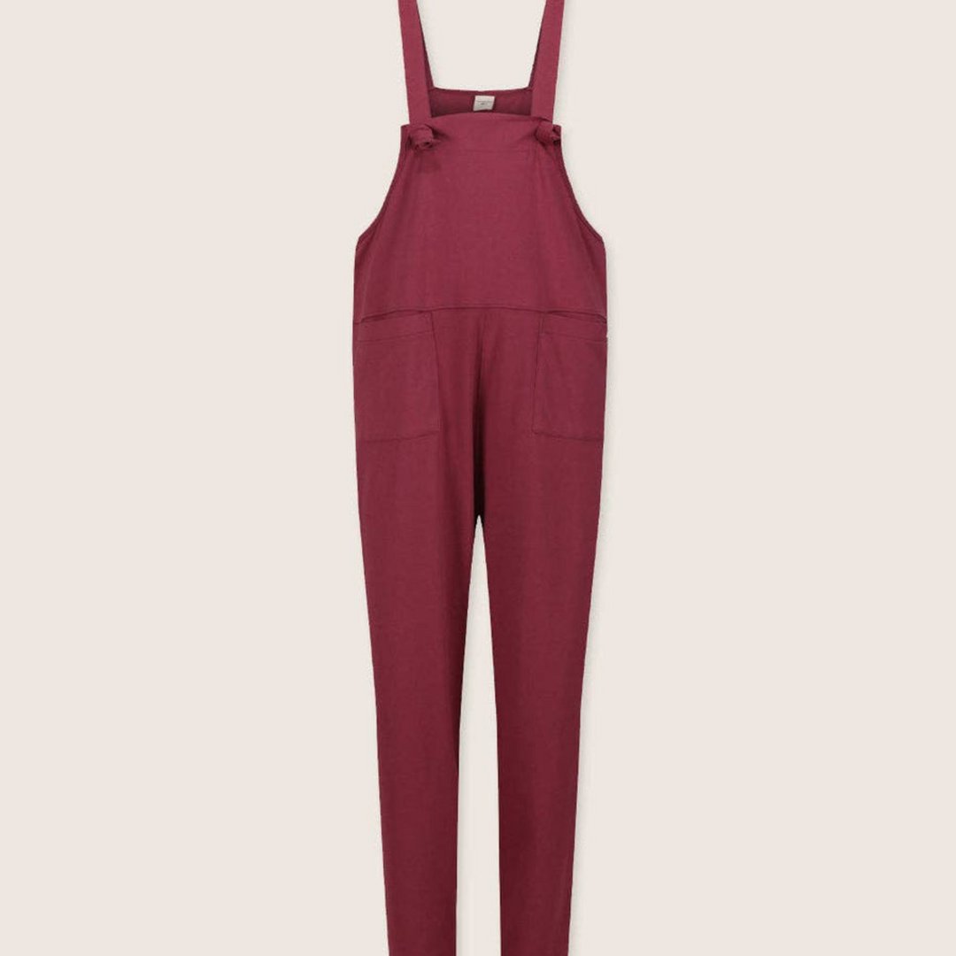 Lila Burgundy Dungarees