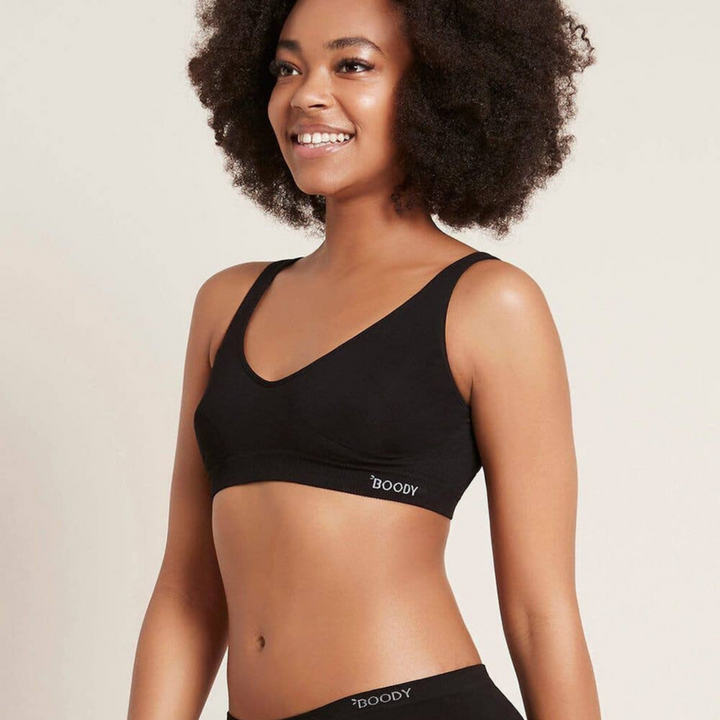 Boody Organic Bamboo Shaper Bra 2-Pack: / Black