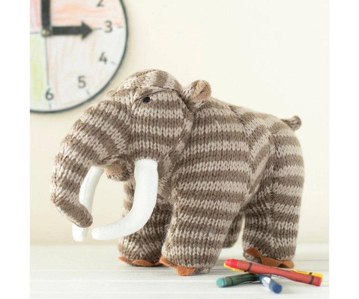 Knitted Woolly Mammoth Prehistoric Plush Toy