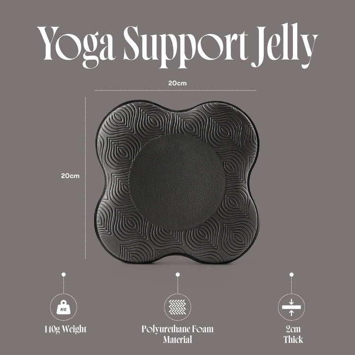 Black Yoga Support Jellies – 2 Pack