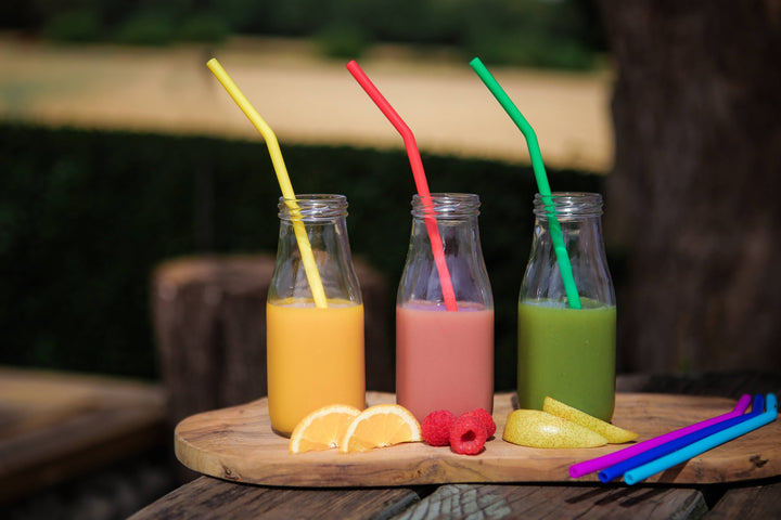 Silicone Drinking Straws - Reusable, BPA Free & Vegan