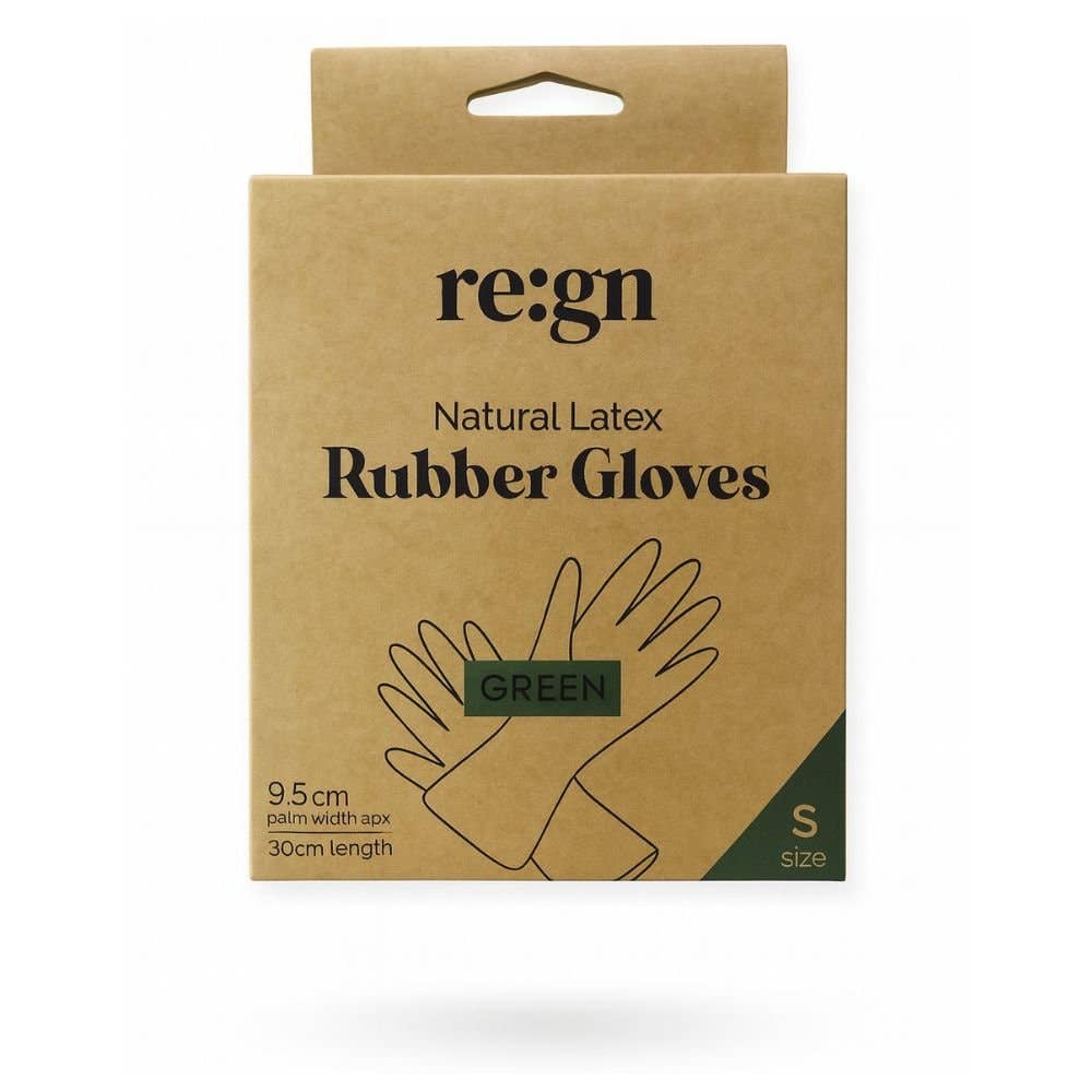 Eco-Friendly Natural Latex Reusable Rubber Gloves | Sizes S–XL - Eco Baby Box