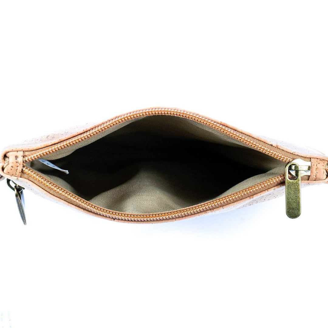 Cork Women's Double Zip Flower print Crossbody Bag