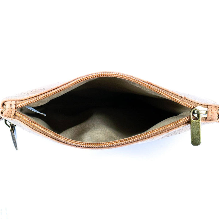 Cork Women's Double Zip Flower print Crossbody Bag